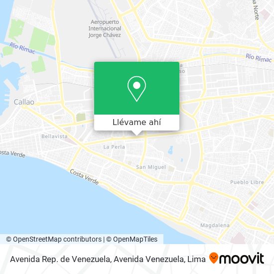 Mapa de Avenida Rep. de Venezuela, Avenida Venezuela