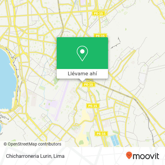 Mapa de Chicharroneria Lurin