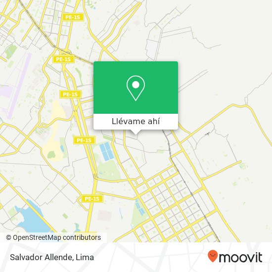 Mapa de Salvador Allende