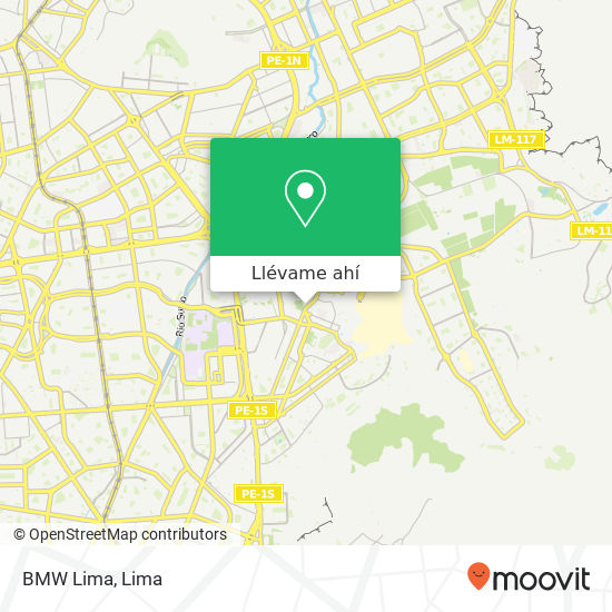 Mapa de BMW Lima
