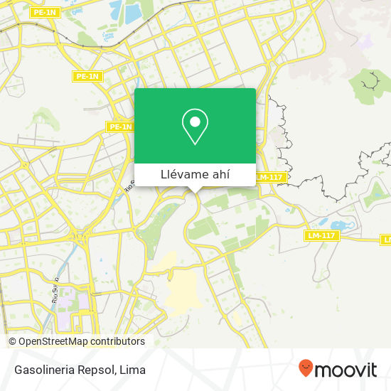 Mapa de Gasolineria Repsol