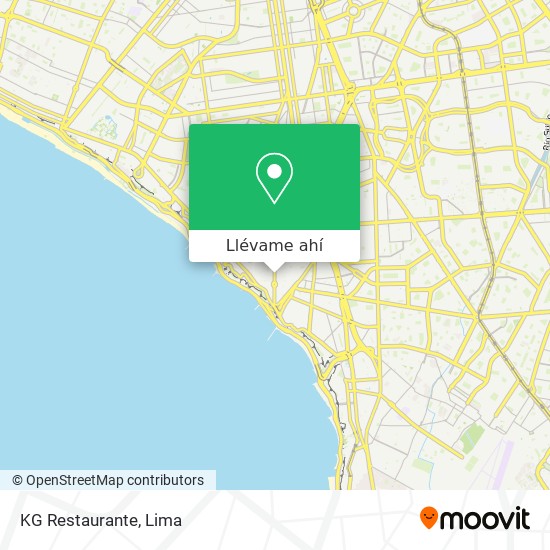 Mapa de KG Restaurante