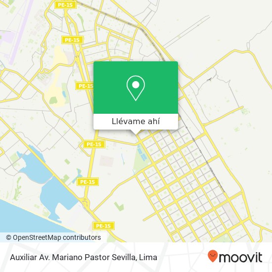 Mapa de Auxiliar Av. Mariano Pastor Sevilla