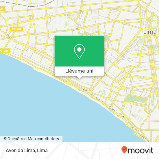 Mapa de Avenida Lima