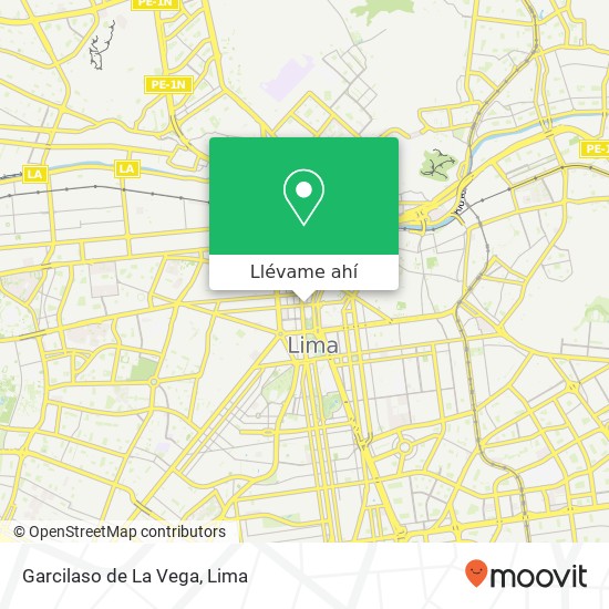 Mapa de Garcilaso de La Vega