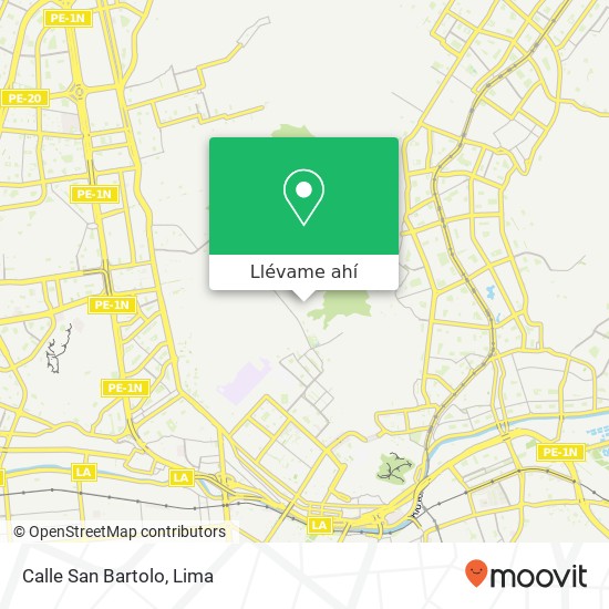 Mapa de Calle San Bartolo