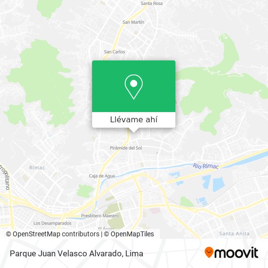 Mapa de Parque Juan Velasco Alvarado