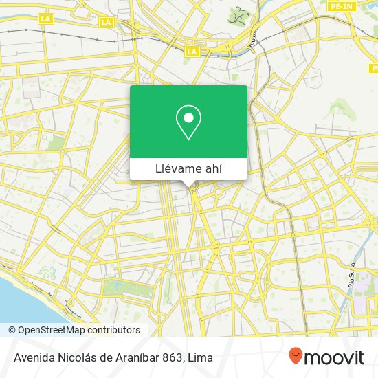 Mapa de Avenida Nicolás de Araníbar 863