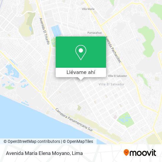 Mapa de Avenida María Elena Moyano