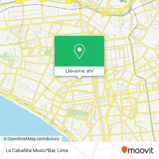 Mapa de La Cabañita Music*Bar
