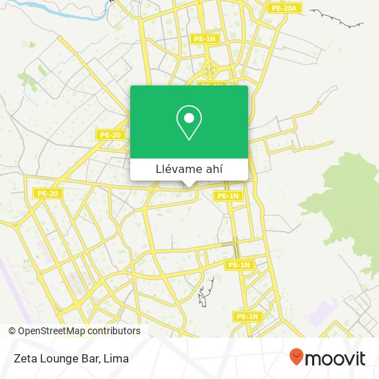 Mapa de Zeta Lounge Bar
