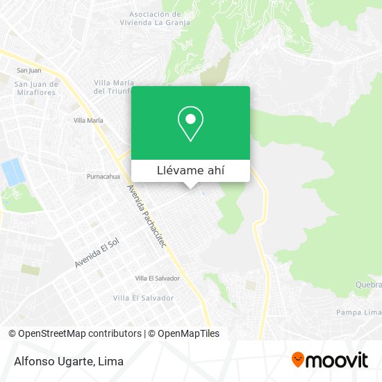 Mapa de Alfonso Ugarte