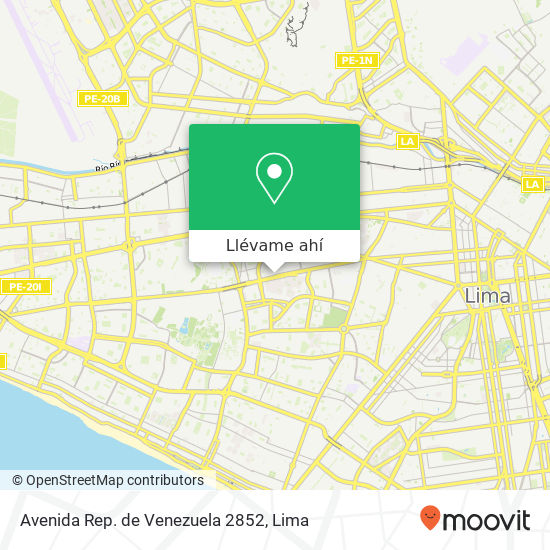 Mapa de Avenida Rep. de Venezuela 2852