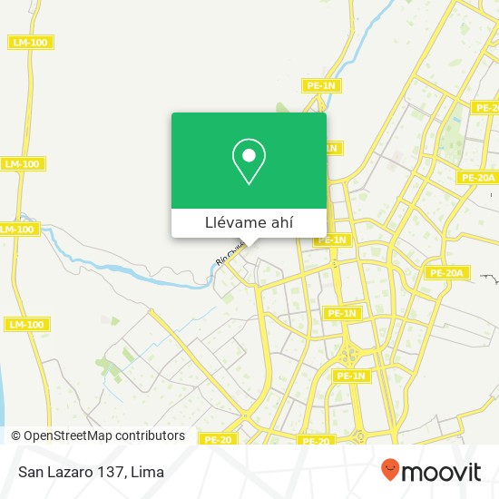Mapa de San Lazaro 137