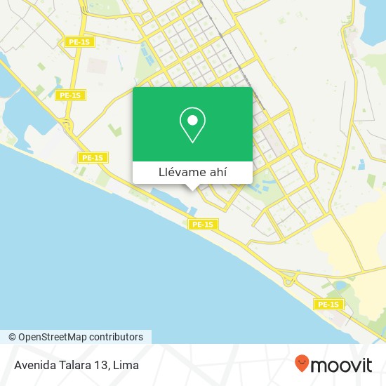 Mapa de Avenida Talara 13