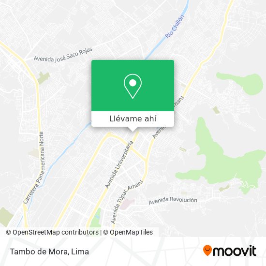 Mapa de Tambo de Mora