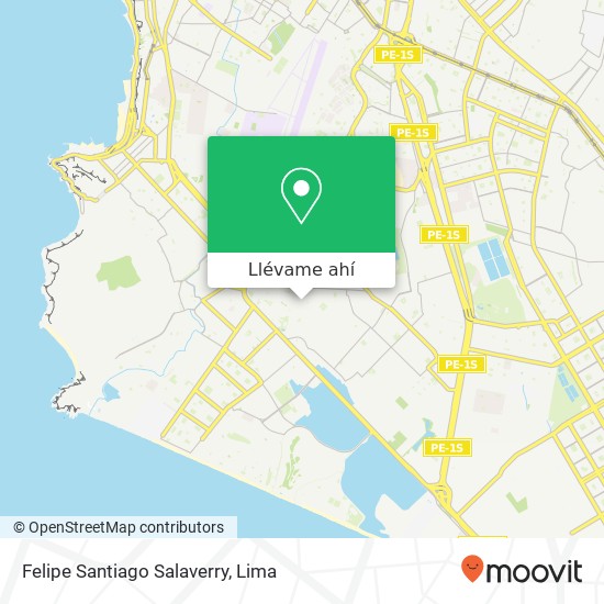Mapa de Felipe Santiago Salaverry