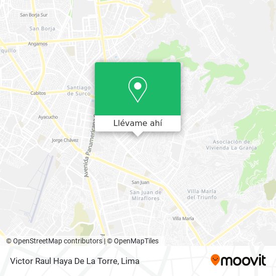 Mapa de Victor Raul Haya De La Torre