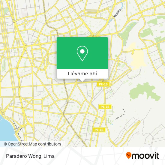 Mapa de Paradero Wong
