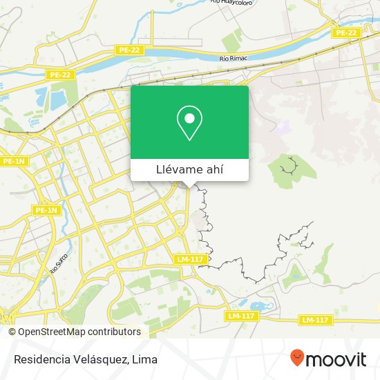Mapa de Residencia Velásquez