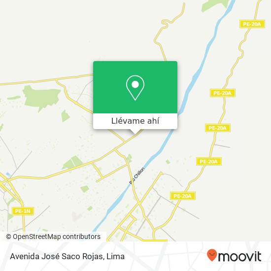 Mapa de Avenida José Saco Rojas