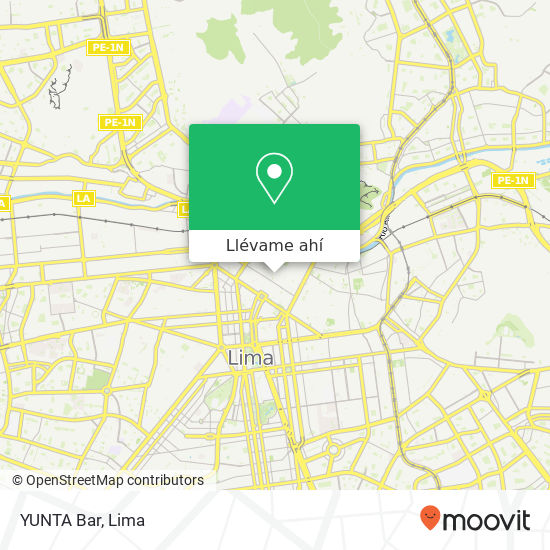 Mapa de YUNTA Bar