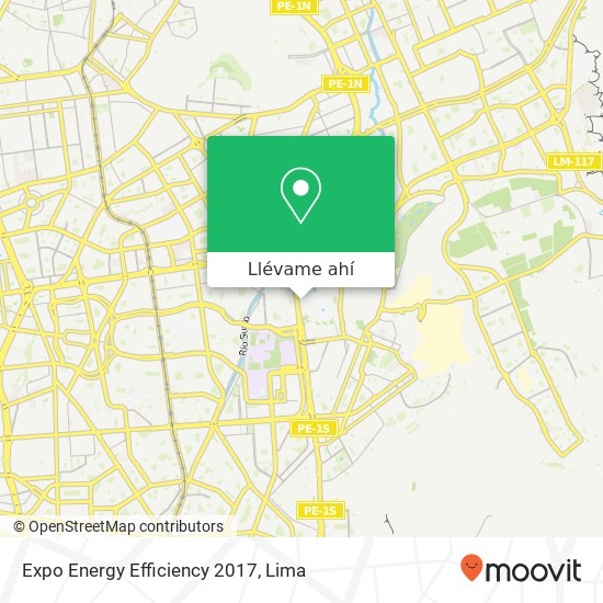 Mapa de Expo Energy Efficiency 2017