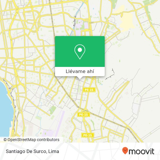 Mapa de Santiago De Surco