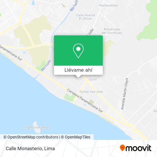 Mapa de Calle Monasterio