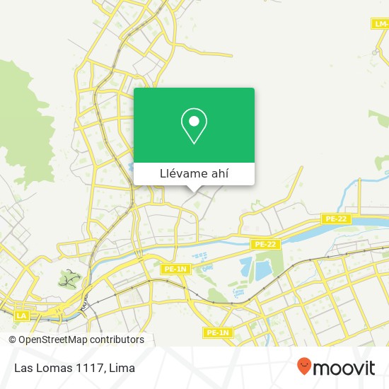 Mapa de Las Lomas 1117