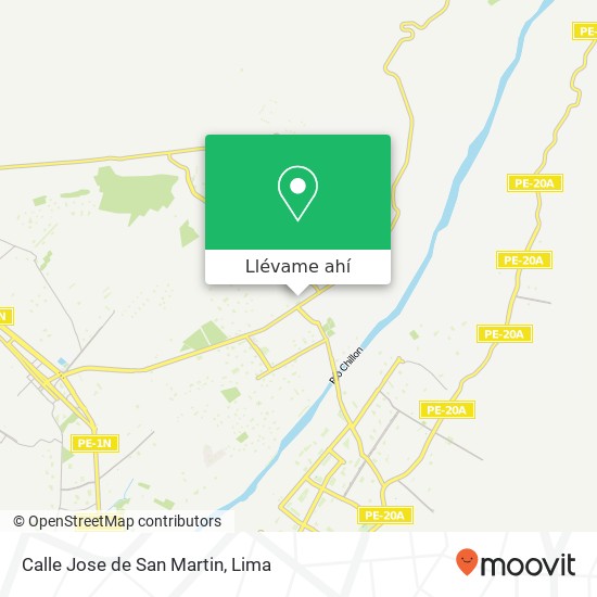 Mapa de Calle Jose de San Martin