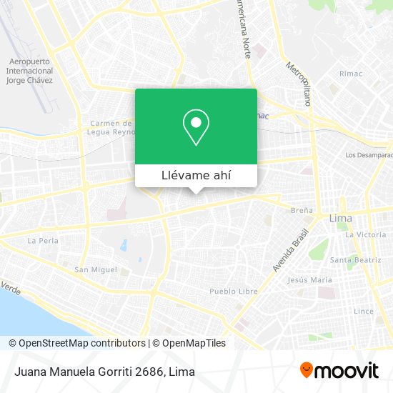 Mapa de Juana Manuela Gorriti 2686