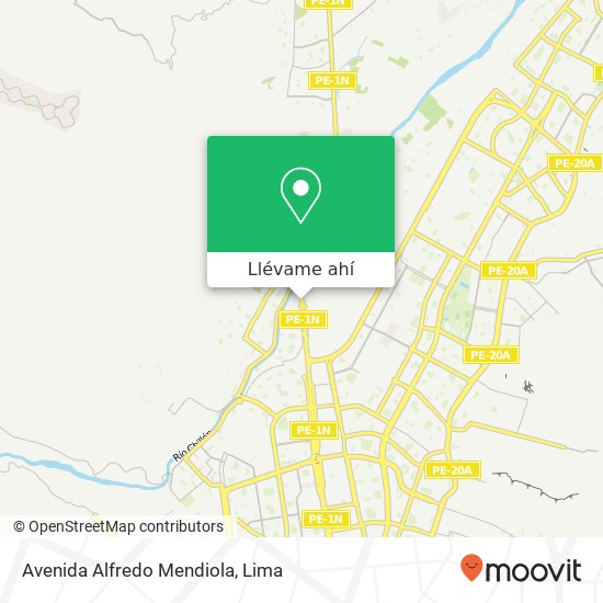 Mapa de Avenida Alfredo Mendiola