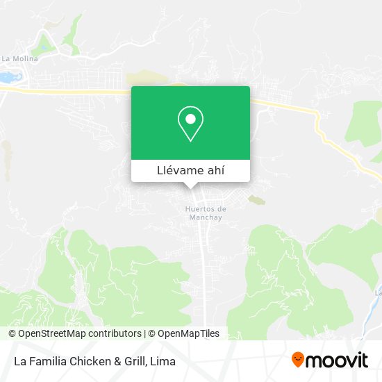 Mapa de La Familia Chicken & Grill