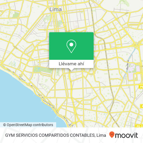 Mapa de GYM SERVICIOS COMPARTIDOS CONTABLES