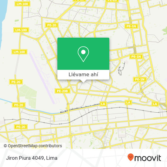 Mapa de Jiron Piura 4049