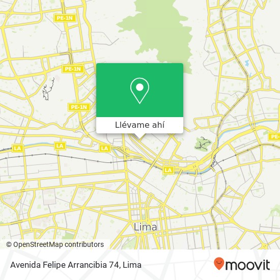 Mapa de Avenida Felipe Arrancibia 74