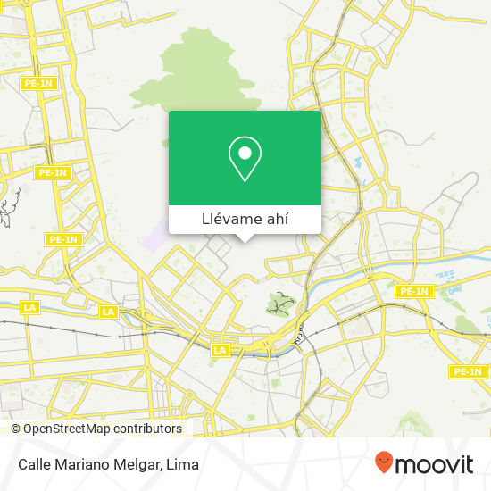 Mapa de Calle Mariano Melgar