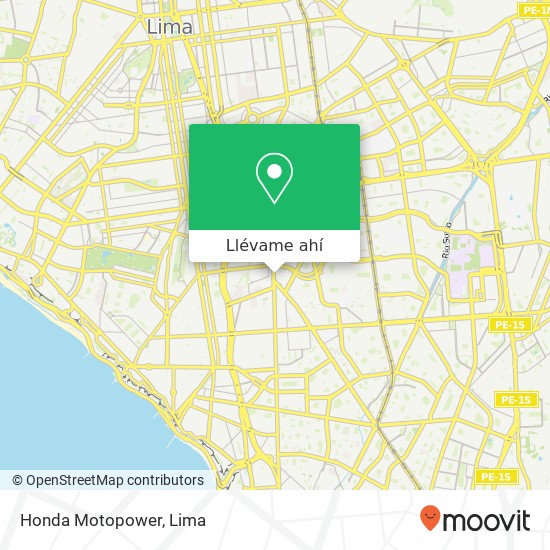 Mapa de Honda Motopower