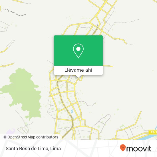 Mapa de Santa Rosa de Lima