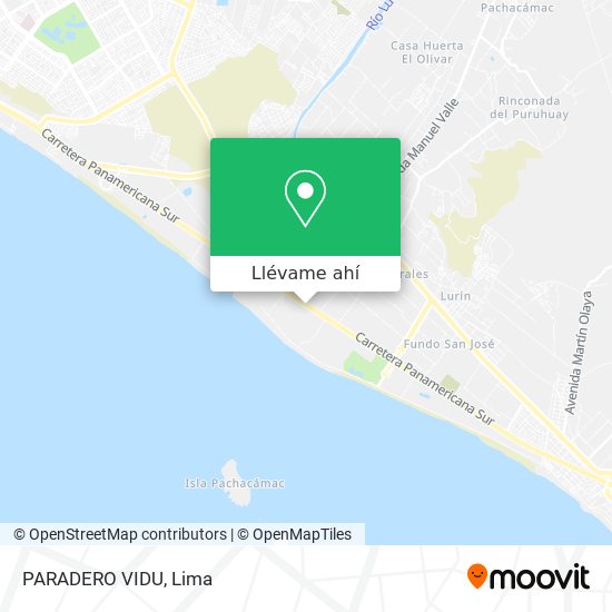 Mapa de PARADERO VIDU