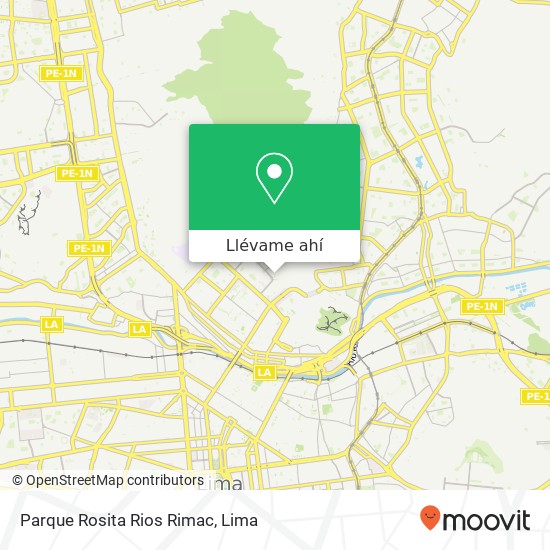 Mapa de Parque Rosita Rios Rimac