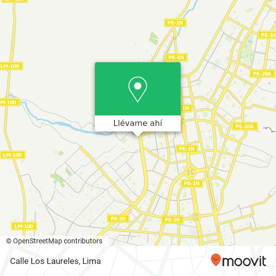 Mapa de Calle Los Laureles
