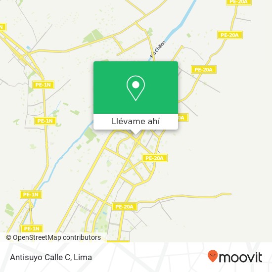 Mapa de Antisuyo Calle C