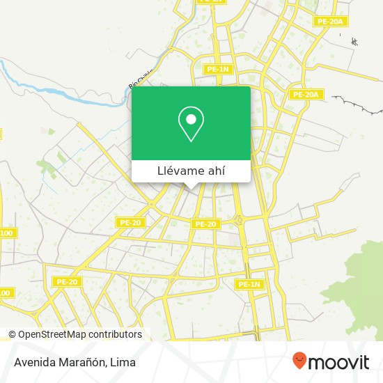 Mapa de Avenida Marañón