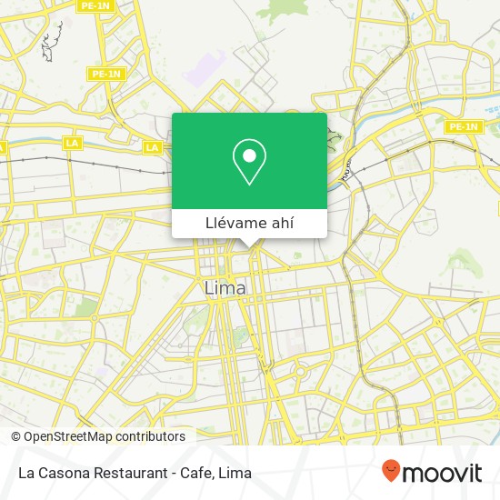 Mapa de La Casona Restaurant - Cafe
