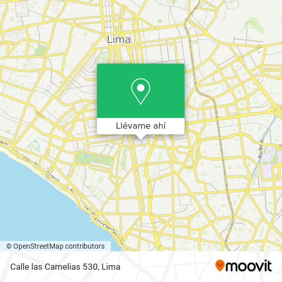Mapa de Calle las Camelias 530