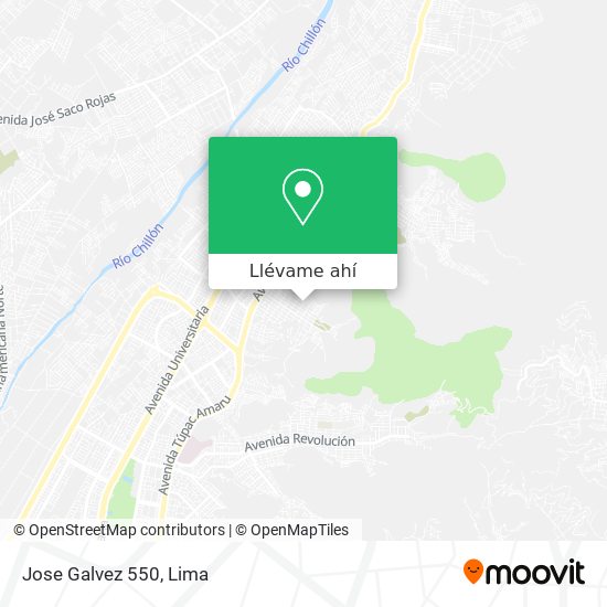 Mapa de Jose Galvez 550