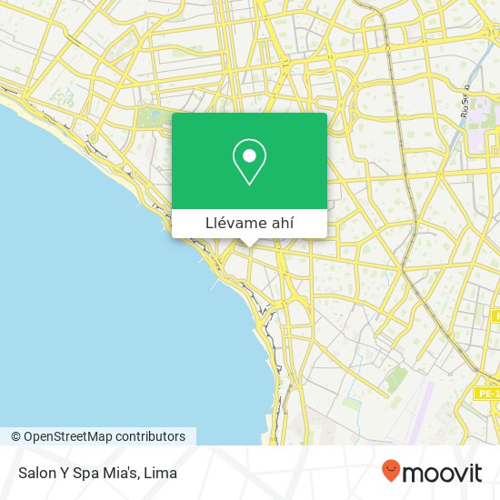 Mapa de Salon Y Spa Mia's