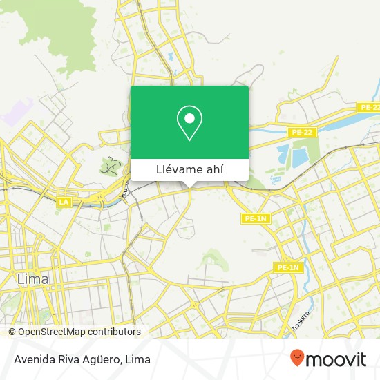 Mapa de Avenida Riva Agüero